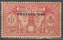 New Hebrides 1925 Timbre Taxe Yvert#8 Yellowish, Mint Never Hinged - Neufs