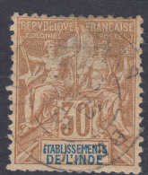 India 1892 Yvert#9 Used - Gebruikt