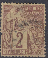 French Colonies General Issues 1881 Yvert#47 Used - Alphee Dubois