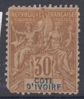 Ivory Coast 1892 Yvert#9 Mint Hinged - Ongebruikt