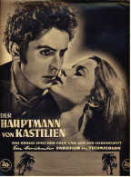 Filmprogramm  "Der Hauptmann Von Kastilien" Mit Tyrone Power, Jean Peters, Cesar Romero  -  Von Ca. 1947 - Magazines