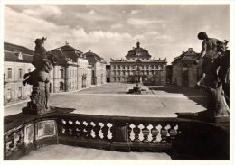 Ludwigsburg - S/w Residenzschloß Innenhof - Ludwigsburg