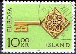ICELAND  # STAMPS FROM YEAR 1968   STANLEY GIBBON 449 - Oblitérés