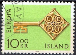 ICELAND  # STAMPS FROM YEAR 1968   STANLEY GIBBON 449 - Gebraucht