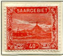 C4 Sarre Saargebiet Mi 59 A *   Bord Droit En Pointillé - Unused Stamps