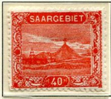 C4 Sarre Saargebiet Mi 59 A *   Bord Droit En Pointillé - Neufs