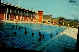 53-GORRON...LA PISCINE MUNICIPALE ....CPM ANIMEE - Gorron