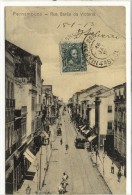 Carte Postale Ancienne Brésil - Pernambuco. Rua Barao Da Victoria - Autres