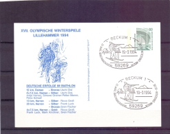 Deutsche Bundespost - 35 Jahre  Briefmarkenjugend - Beckum 19/3/1994 (RM7009) - Inverno1994: Lillehammer