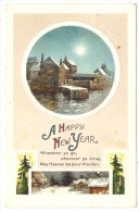 Cp :  Paysage   ---  A Happy  New  Year - Saint-Patrick