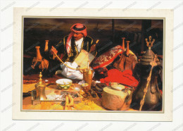 United Arab Emirates, DESERT SCENE, MAN WITH INSTRUMENT PLAYING,old Photo Postcard - Verenigde Arabische Emiraten