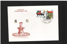 Ddr-germania Est - 1978 Fdc LEIPZIGER HERBSTMESSE - 1971-1980
