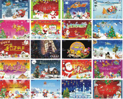 C03092 China Phone Cards Christmas Puzzle 80pcs - Noel