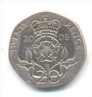 GRAN BRETAGNA  20 PENCE  ANNO 2006 - 20 Pence