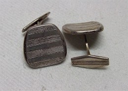 Antike Manschettenknöpfe Aus Opas Zeiten - Silber 835 - Botones De Cuello & De Puño