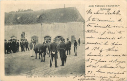 Delcampe - Ecole Nationale D'Agriculture   Visite Du Président De La République - Grignon