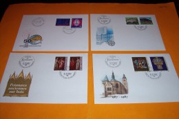 LOT DE 4 PREMIER JOUR DU LUXEMBOURG  DE 1987  LE 9 03 1987 + 3  ° 4 05 1987 - Covers & Documents