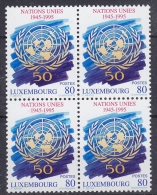 Luxemburg 1995 United Nations / Nations Unies 1v Bl Of 4 ** Mnh (18650) - Nuevos
