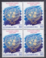 Luxemburg 1995 United Nations / Nations Unies 1v Bl Of 4 ** Mnh (18650) - Neufs