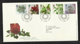 GB 2002 QE2 FDC Christmas H/S Pmk.( K463 ) - 2001-2010 Em. Décimales