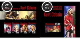 Mozambico 2014, Music, Kurt Cobain, 4val In BF +BF  IMPERFORATED - Sänger