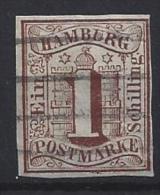 Germany (Hamburg)  1859  (o)  Mi.2 - Hambourg