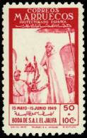 Marruecos 305 ** Boda Jalifa. 1949 - Spanisch-Marokko