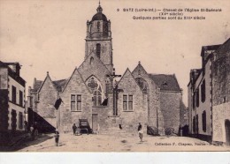 Batz-sur-Mer.. Animée.. Belle Vue De L'Eglise St-Guénolé - Batz-sur-Mer (Bourg De B.)