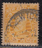 4d Used 1909-1916, New Zealand, - Usados