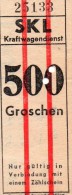 Titre De Transport SKL 500 Groschen - Europa