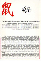 Carte Postale  -nouvelle Astrologie Chinoise  De Suzanne White - LE RAT - Genealogy