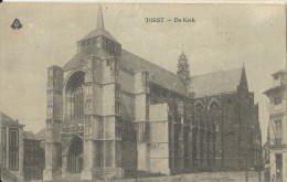 Diest.  -   De Kerk  1920 (laagje Los Gekomen) Naar Enghien - Diest