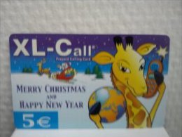 Xl-Call Merry Christmas & Happy New Year Used Rare - Cartes GSM, Recharges & Prépayées
