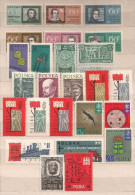 POLAND 1962 MIX FAMOUS POLES, FREDERIC CHOPIN & OTHERS MNH - Nuevos