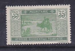 MAURITANIE N° 57A 35C VERT GRIS ET VERT JAUNE MEHARISTE NEUF SANS CHARNIERE - Unused Stamps