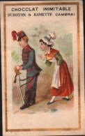 Chromo Chocolat DUROYON - Chicorée à La Ménagère - Enfants - Départ Soldat - Duroyon & Ramette