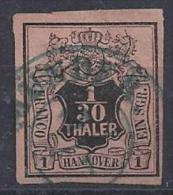 Germany (Hannover)  1851-55  (o) Mi.3a - Hanover