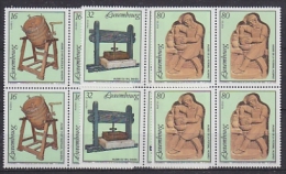 Luxemburg 1995 Museum 3v Bl Of 4 ** Mnh (F2607) - Nuevos