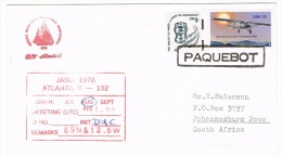 RB 1005 - 1978 USA  Paquebot Atlantis II  Ship Letter 14c Rate To South Africa - Storia Postale