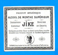 étiquette Alcool De Menthe Pour Bouche Et Dents JIKE - Etiquettes