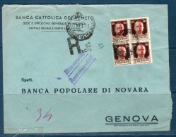 RSI - 1944 Raccomandata Da Vicenza A Genova - Marcophilia
