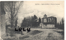 DEPT 17 : Matha , église Saint Hérie , Pont De L Antenne - Matha