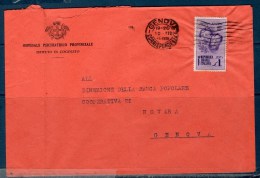 RSI - 1943Lettera Per Genova - Affrancatura L.1 FRATELLI BANDIERA ISOLATO - Marcofilía