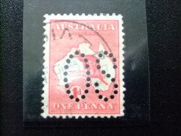 AUSTRALIA - AUSTRALIE - 1913 - PERFORÉE - YVERT & TELLIER Nº S 2A º FU - Perforés