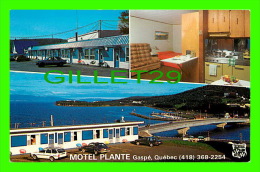 GASPÉ, QUÉBEC - MOTEL PLANTE - ANIMÉE VIEILLE VOITURES - 3 MULTIVUES - SCHERMER PHOTO LTÉE - - Gaspé