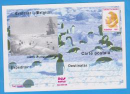 ROMANIA 1998 Postal Stationery  Centenar Belgica Henri Somers, Penguin - Antarctische Expedities