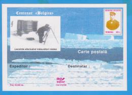 ROMANIA 1998 Postal Stationery  Centenar Belgica Georges Lecointe - Antarctische Expedities
