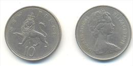 GRAN BRETAGNA  10 PENCE  ANNO 1968 - 10 Pence & 10 New Pence