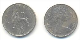 GRAN BRETAGNA  10 PENCE  ANNO 1971 - 10 Pence & 10 New Pence