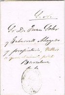 11101. Carta Fuera De Valija, SAN ANTONIO De VILAMAJOR (Barcelona) 1872 - Cartas & Documentos